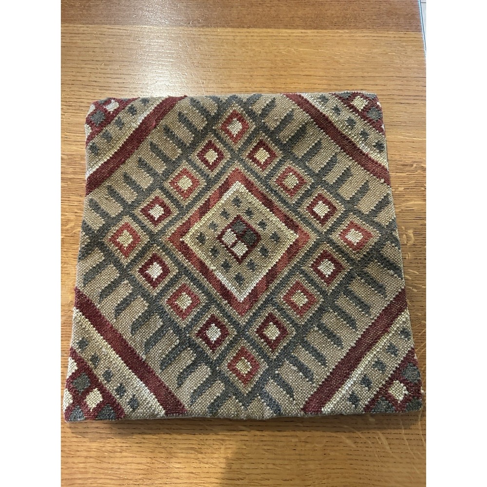 Pottery Barn Kilim Aztec Pillow Cover Square 18"x 18"